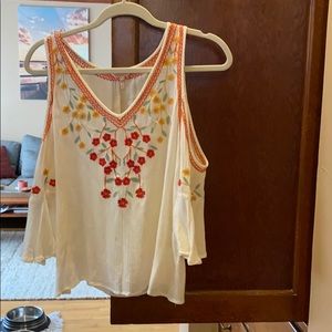 Peek a Boo sleeve hand woven blouse